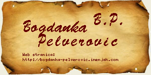 Bogdanka Pelverović vizit kartica